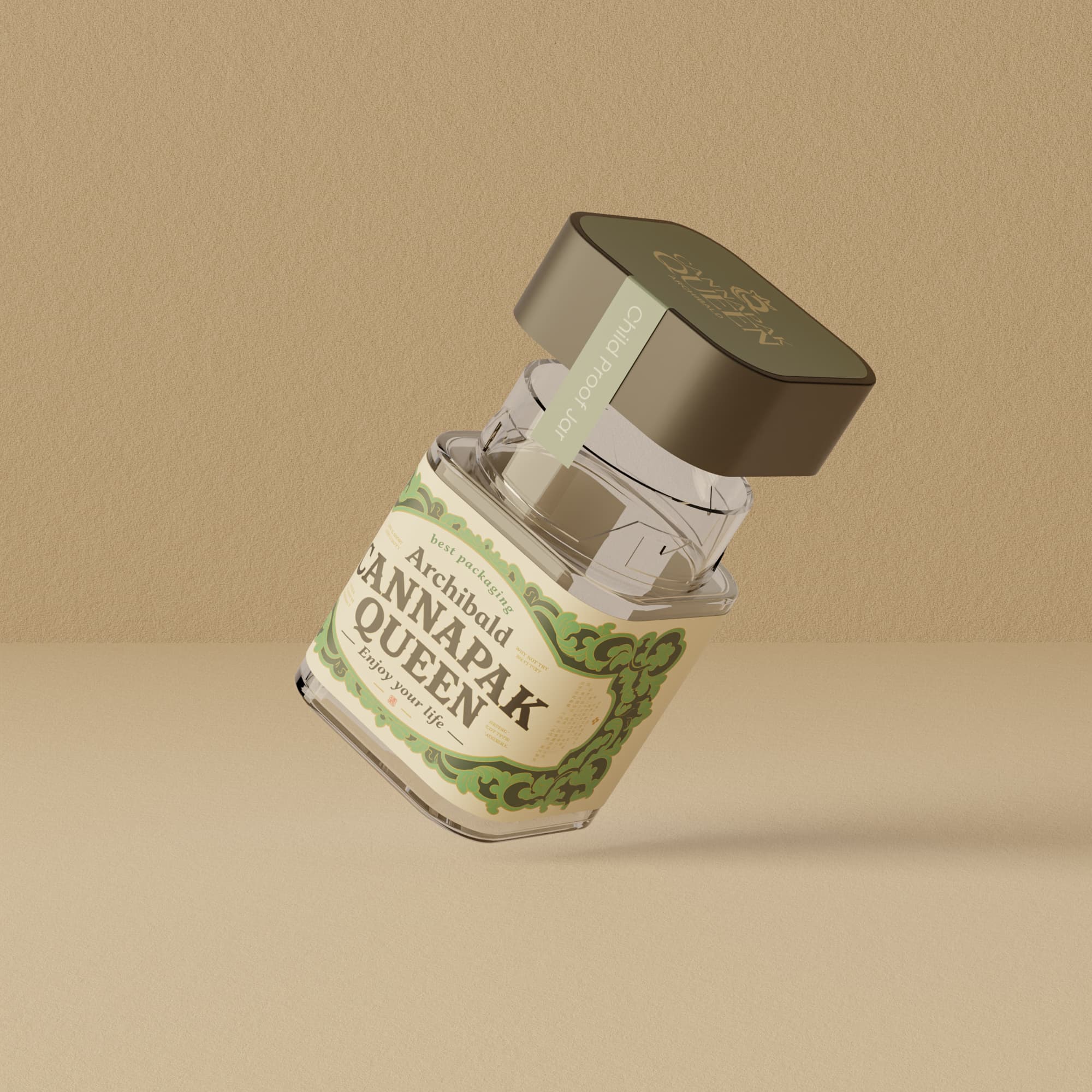 odor proof hemp packaging jar